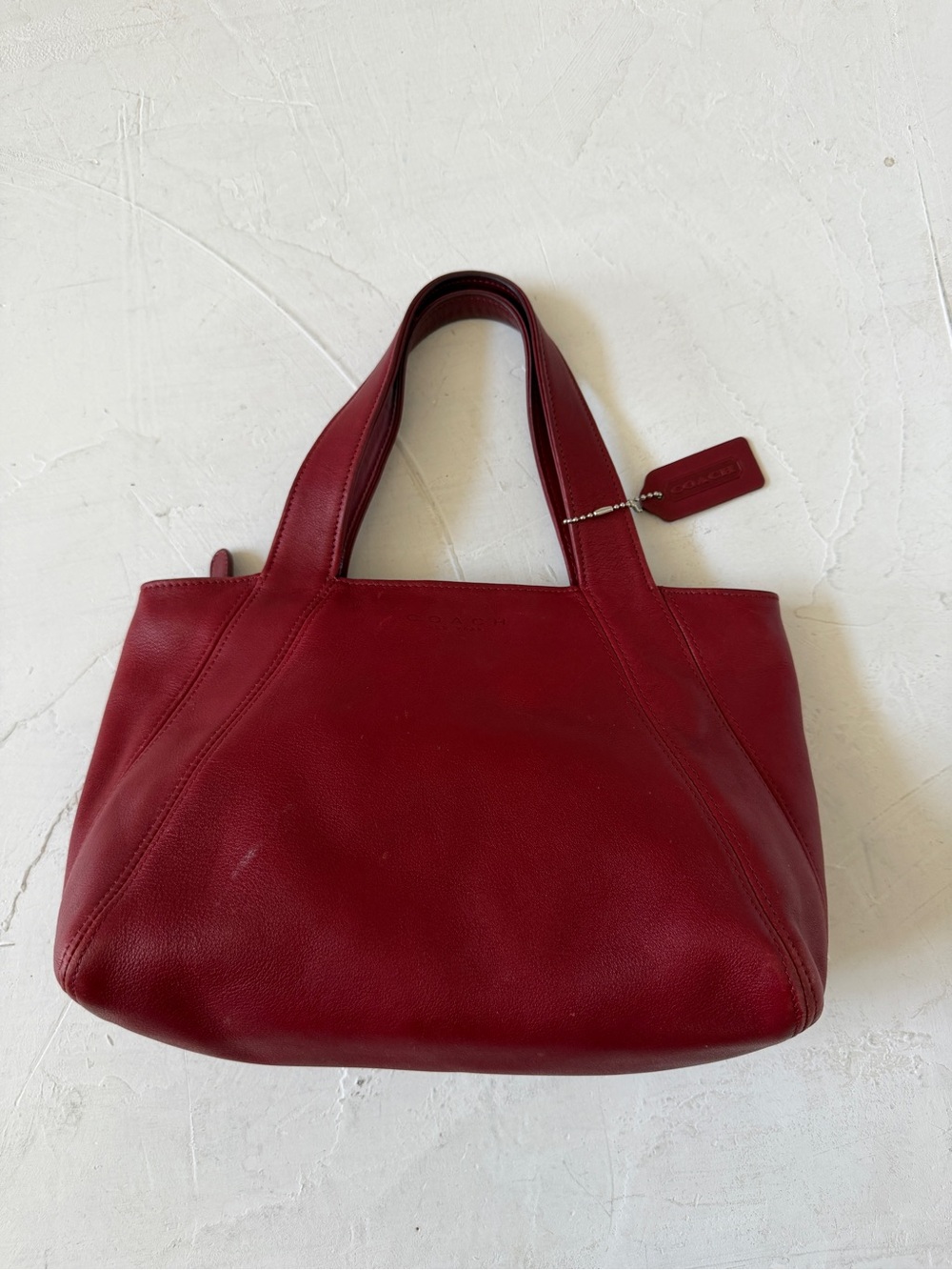 Vintage Coach Lexington Red Tote